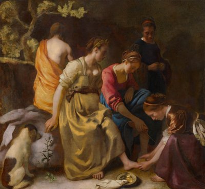 Diana y sus compañeras, ca 1654 de Jan Vermeer van Delft