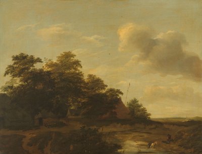 Paisaje con una granja de Jan Vermeer van Haarlem (I)