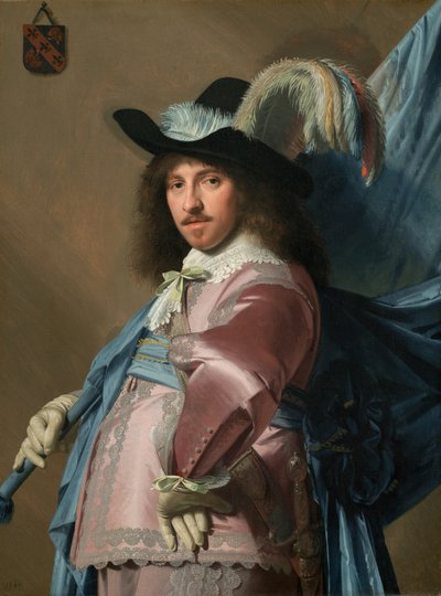 Andries Stilte como abanderado, 1640 de Jan Verspronck