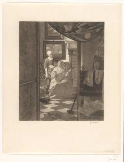 La carta de amor (título original) de Jan Veth (signed by artist)