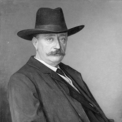 Johannes Martinus Messchaert (1857-1922). Cantante y pedagoga vocal de Jan Veth (signed by artist)