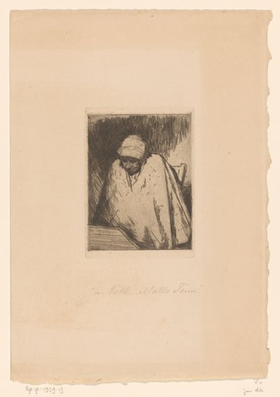 Malle Teun (título original en el objeto) de Jan Veth (signed by artist)