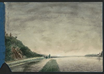 Paisaje de montaña junto a un lago de Jan Veth