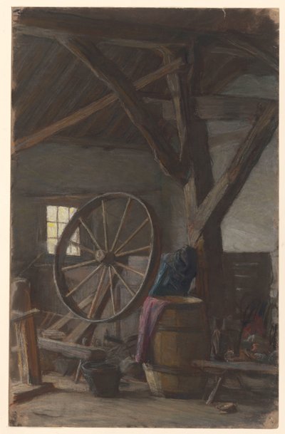 Interior del granero de Jan Veth