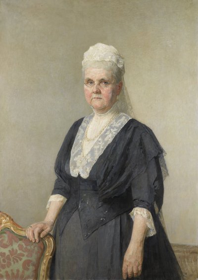 La reina Emma, princesa de Waldeck-Pyrmont. Viuda del rey Guillermo III de Jan Veth