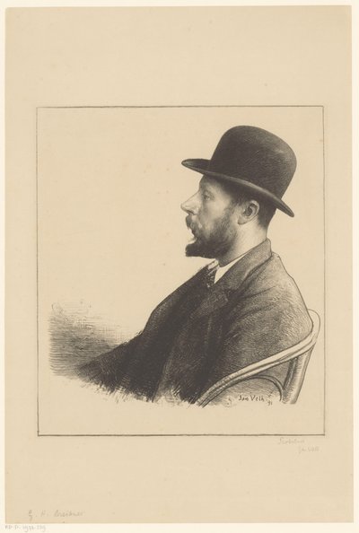 Retrato de George Hendrik Breitner
Contemporáneos famosos (título de la serie) de Jan Veth