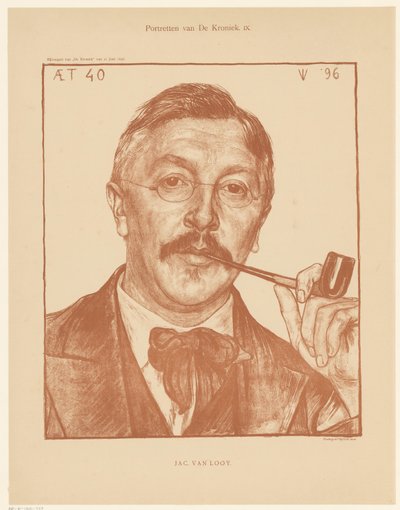 Retrato de Jac van Looij
Retratos de La Crónica (título de la serie en el objeto) de Jan Veth