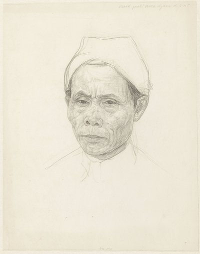 Retrato de un javanés de edad avanzada de Jan Veth