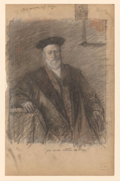 Retrato del Prof. Dr. Pieter Johannes Veth, con toga de Jan Veth