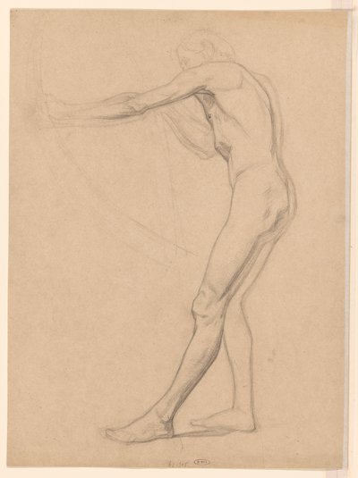 Desnudo masculino de pie, con arco y flecha de Jan Veth