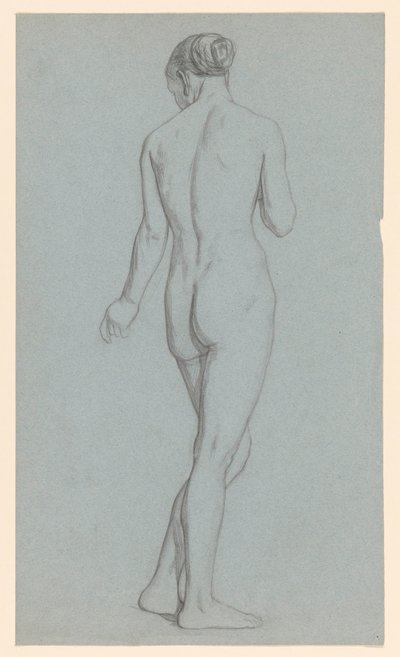 Mujer desnuda de pie, vista desde atrás de Jan Veth