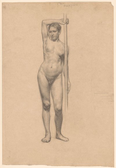Desnudo femenino de pie, visto de frente de Jan Veth
