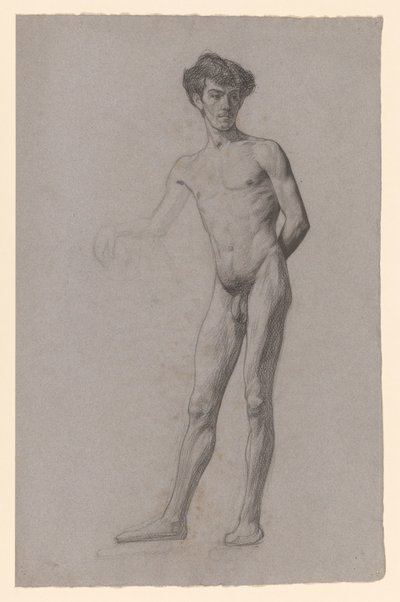 Joven desnudo de pie de Jan Veth