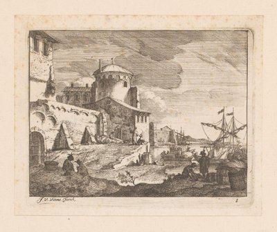 Puerto italiano de Jan Vincentsz. van der Vinne