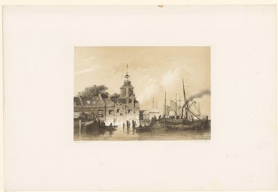 Vista de la antigua puerta principal de Rotterdam de Jan Weissenbruch