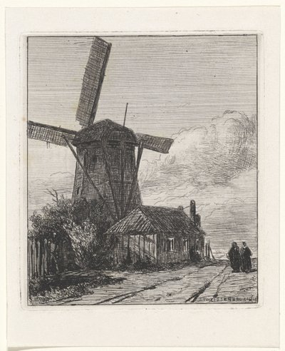 Vista del Trekweg en La Haya de Jan Weissenbruch