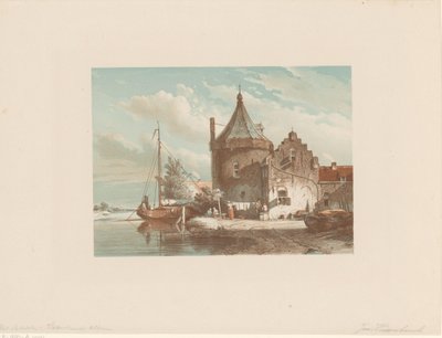 Vista del Waltoren en Culemborg de Jan Weissenbruch