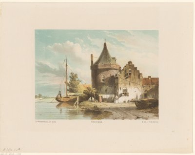 Vista del Waltoren en Culemborg de Jan Weissenbruch