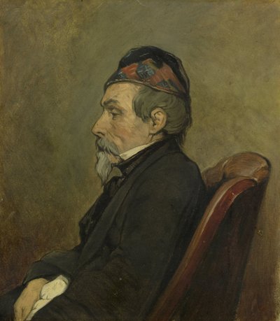 Retrato de Johan-Hendrick-Louis Meyer, pintor marino de Jan Weissenbruch