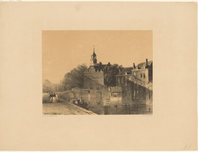 Paisaje urbano con canal de Jan Weissenbruch