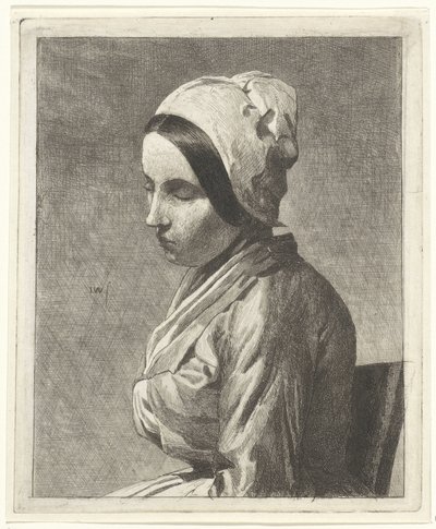 Estudio de una mujer sentada de Jan Weissenbruch