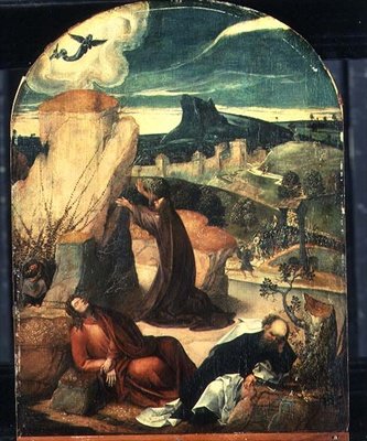 Cristo en el Monte de los Olivos de Jan Wellens de Cock
