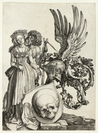 Escudo con calavera de Jan Wierix
