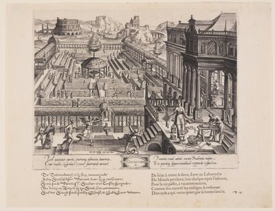 Corintia, de Theatrum Vitae Humanae (Las Edades del Hombre) de Jan Wierix