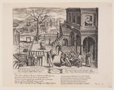 Tuscana, de Theatrum Vitae Humanae (Las Edades del Hombre) de Jan Wierix
