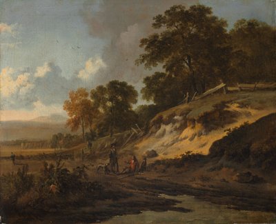 Paisaje con cazadores, c. 1660-1680 de Jan Wijnants