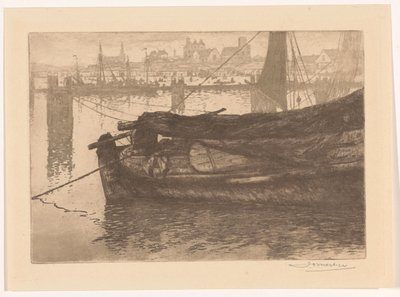 Puerto de Scheveningen de Jan Willem Nortier (signed by artist)