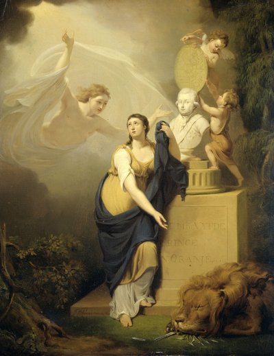 Alegoría de la muerte de Guillermo V, Príncipe de Orange, 1806 de Jan Willem Pieneman