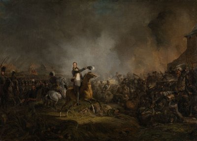 El príncipe de Orange en Quatre-Bras, 16 de junio de 1815 de Jan Willem Pieneman