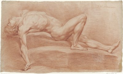 Desnudo masculino recostado de Jan Willem Pieneman