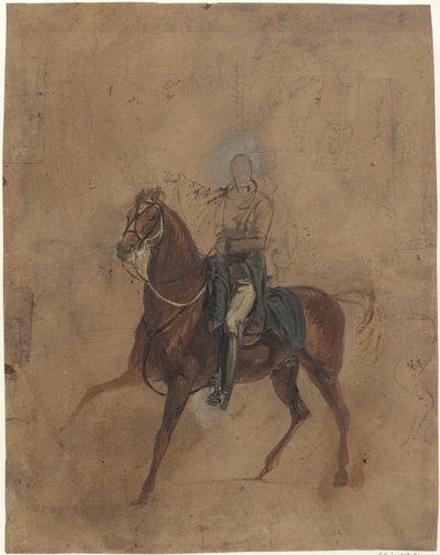 Estudio de retrato de Copenhague, el caballo del Duque de Wellington
Estudio para la figura ecuestre de Wellington antes de la batalla de Waterloo de Jan Willem Pieneman