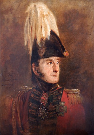 Retrato del General Lord Edward Somerset, soldado británico, 1821 de Jan Willem Pieneman