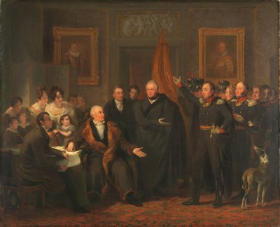 Triunvirato que asume el poder en nombre del Príncipe de Orange, 21 de noviembre de 1813 de Jan Willem Pieneman