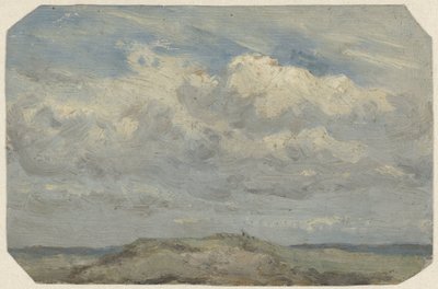 La cima de la duna con el mar de fondo de Jan Willem van Borselen