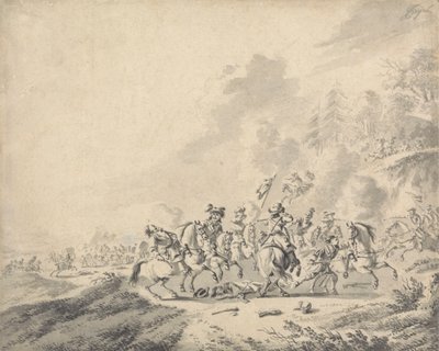 Una batalla de caballería de Jan Wyck