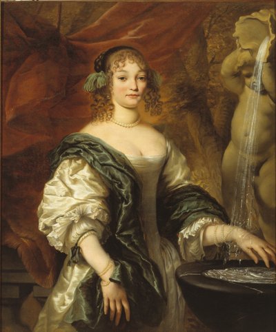 Retrato de una joven en una fuente, segunda mitad del siglo XVII de Jan de Baen