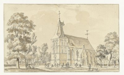 La iglesia en Asperden, Alemania de Jan de Beijer