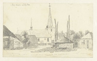Ver en el pueblo de Doorn, con la iglesia de Jan de Beijer