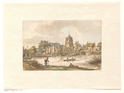Vista de Acquoy en el río Linge de Jan de Beijer
