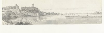 Vista de Nimega y del río Waal de Jan de Beijer