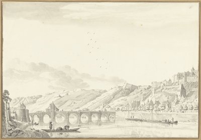 Vista de la ciudad y el Castillo de Namur de Jan de Beijer