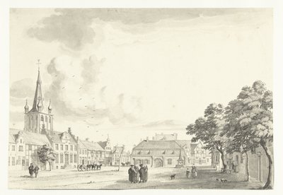 Vista del mercado de Uerdingen de Jan de Beijer