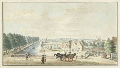 Vista desde el Wal cerca del Catharijnepoort en Utrecht de Jan de Beijer