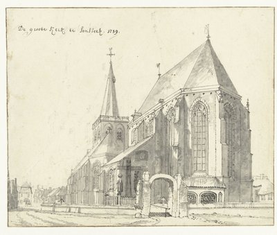Gran Iglesia en Sonsbeck La gran iglesia en Sonsbeek (título sobre el objeto) de Jan de Beijer