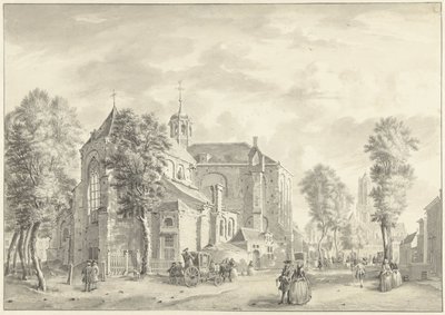 Pieterskerk en Utrecht con la Catedral al fondo de Jan de Beijer