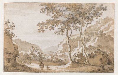 Albano visto desde el oeste de Jan de Bisschop (attributed to)